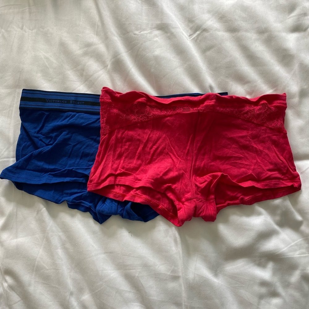 NWOT VS Pink/Blue Shortie Panties